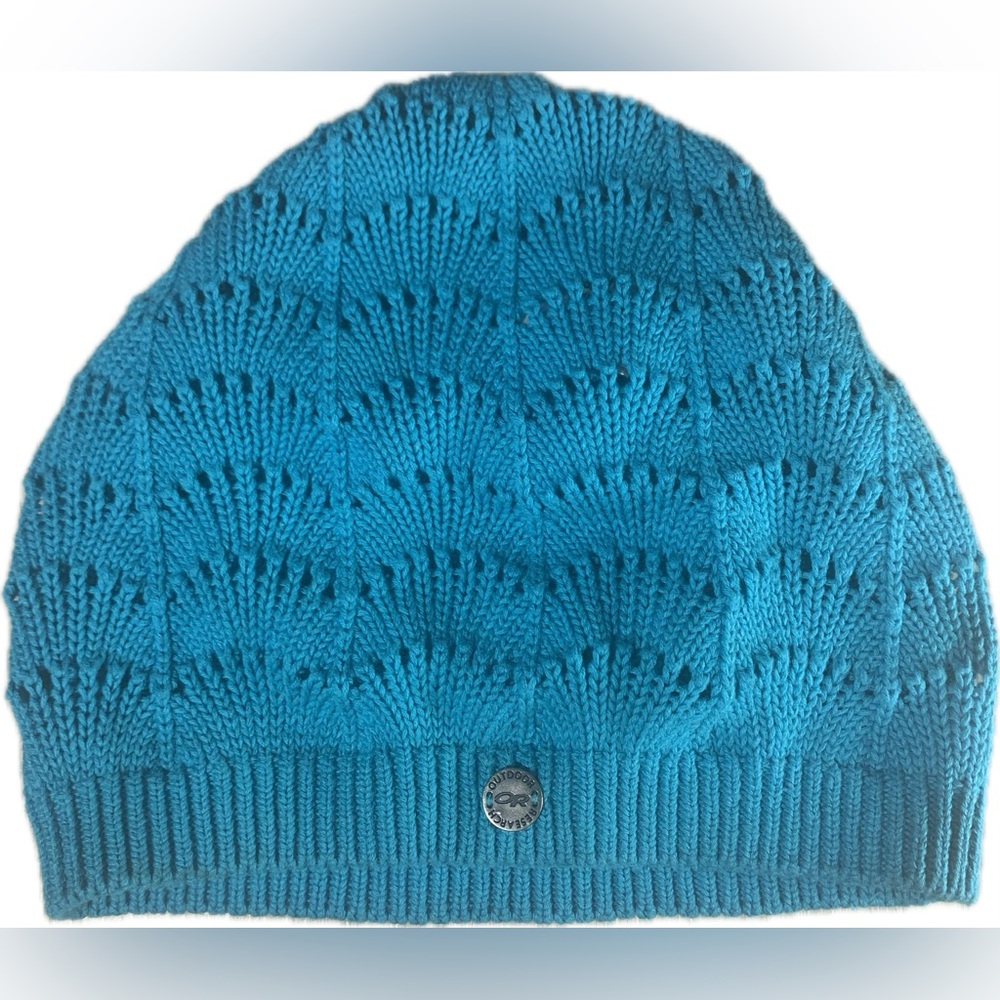 Outdoor Research Organic Cotton Blue Knit Beanie